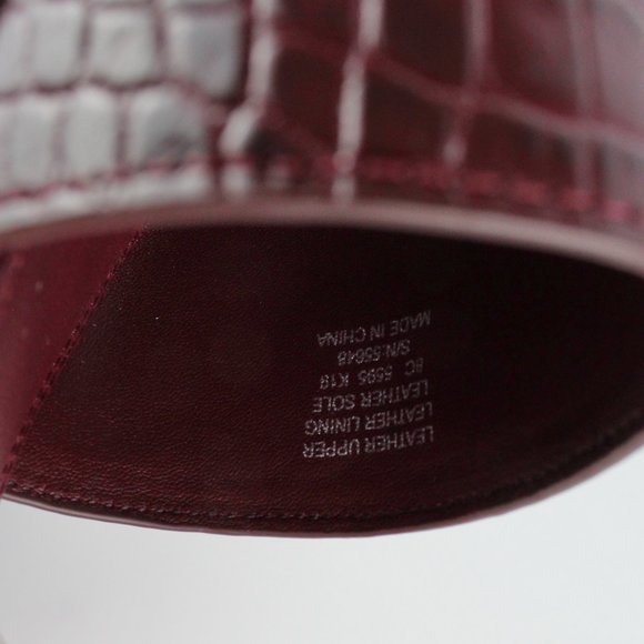 NEW TORY BURCH Martine Croc-effect Slides– Chic & Versatile Summer Shoes - Picture 7 of 13